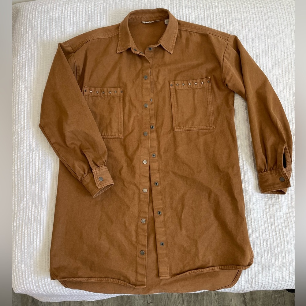 Only Brown Shirt Jacket